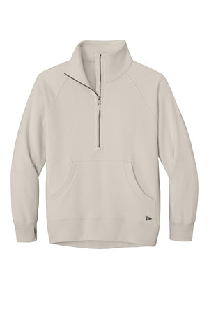 New Era® Women’s Heritage Fleece 1/2-Zip - Soft Beige
