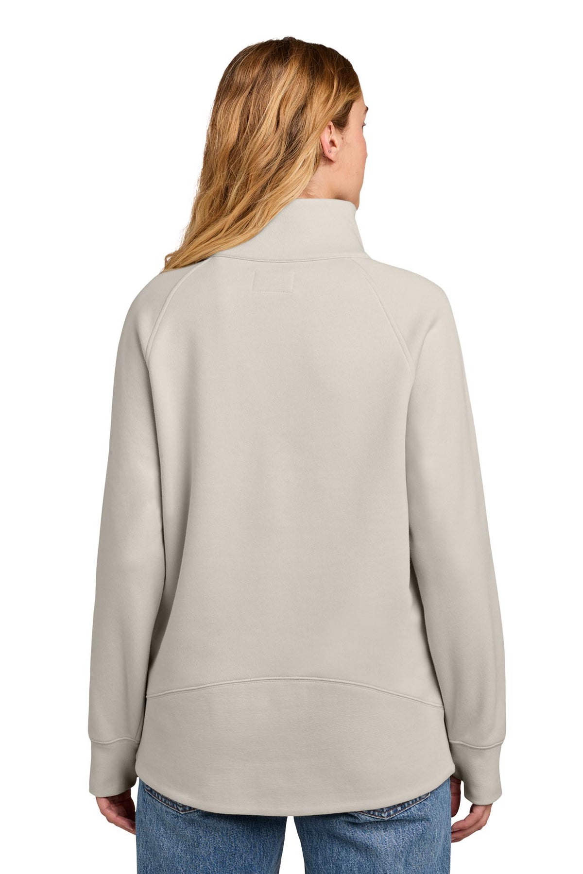 New Era® Women’s Heritage Fleece 1/2-Zip - Soft Beige