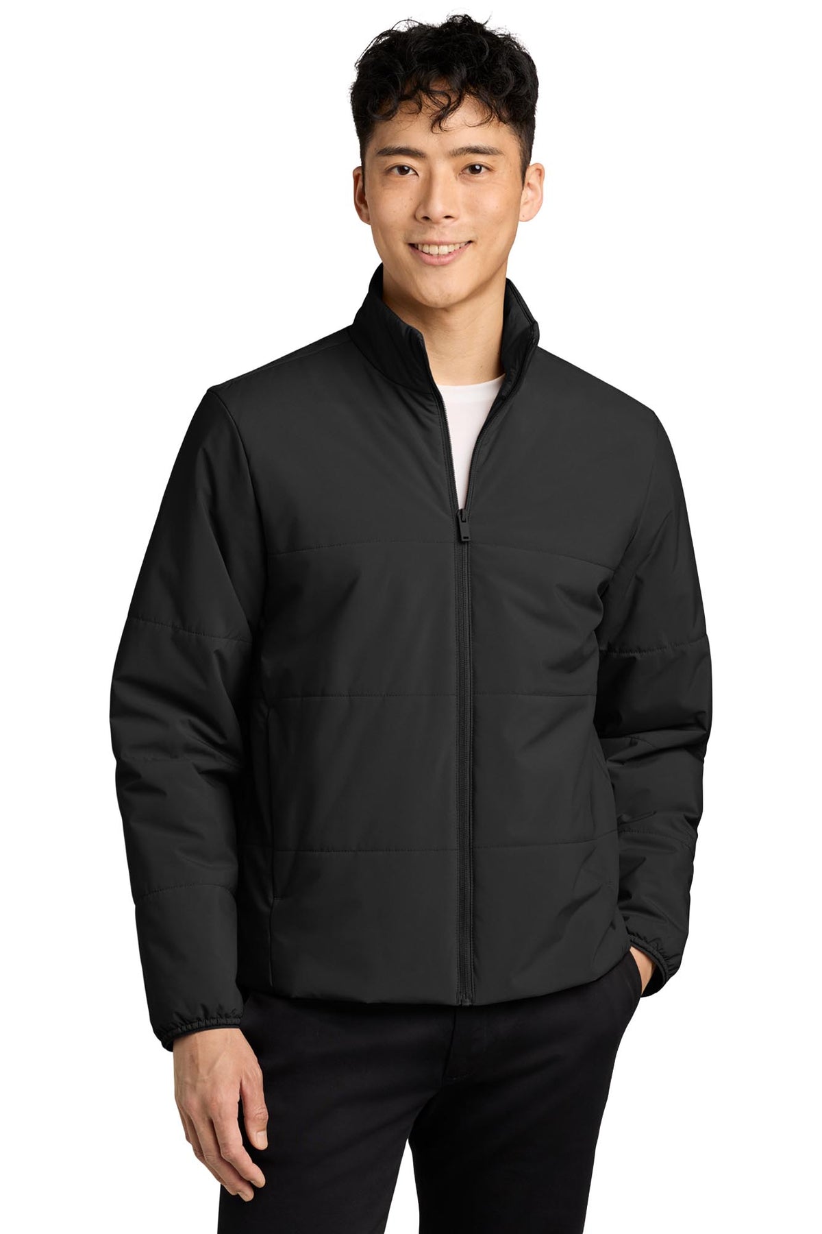 Mercer+Mettle® Men's Brookline Quilted Jacket - Deep Black