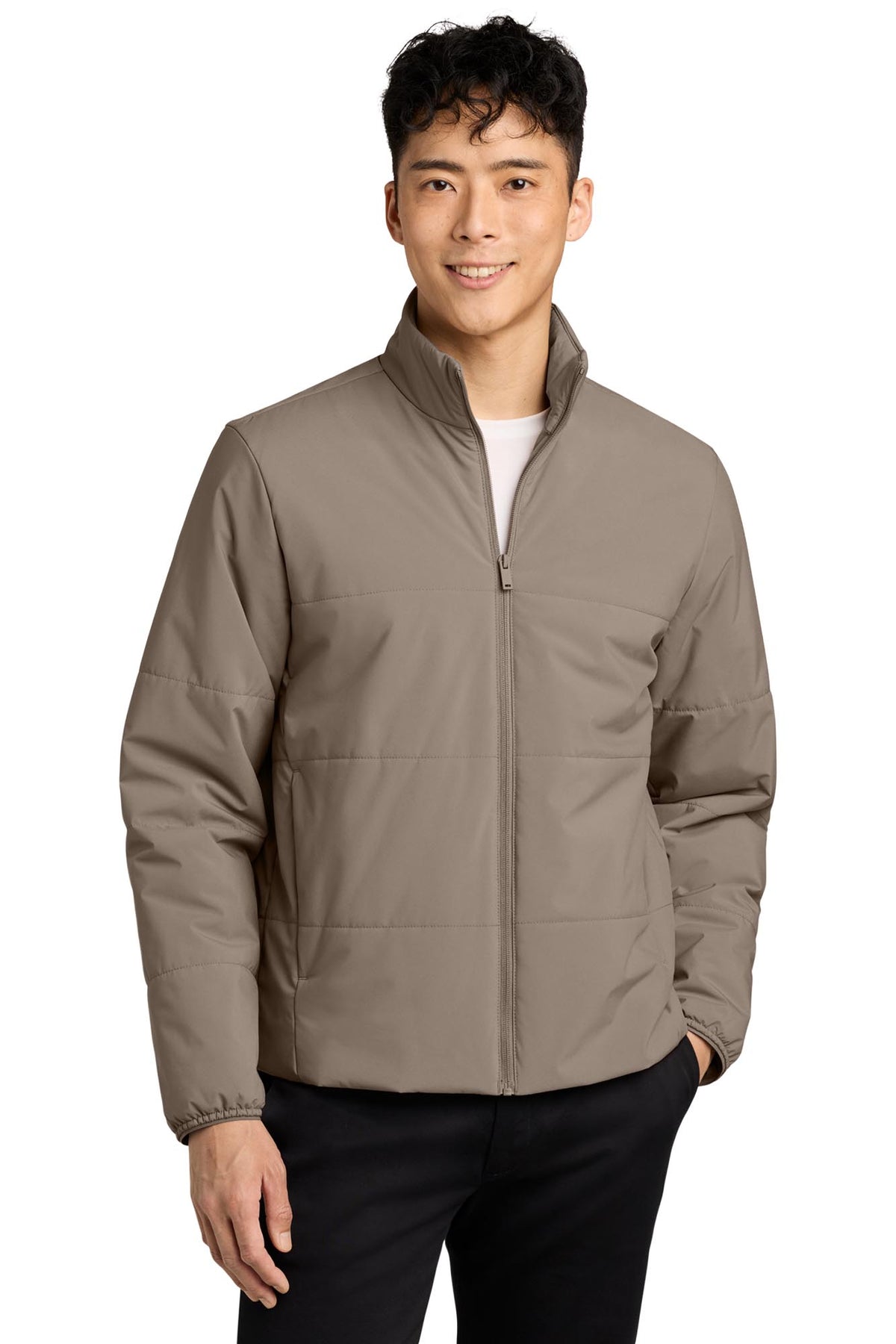 Mercer+Mettle® Men's Brookline Quilted Jacket - Warm Taupe
