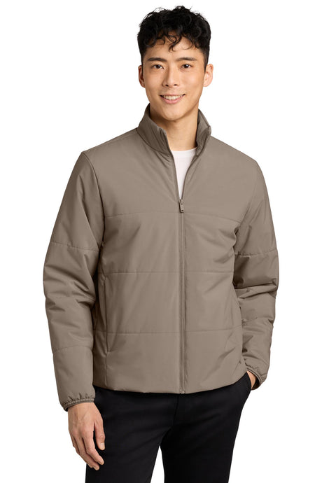 Mercer+Mettle® Men's Brookline Quilted Jacket - Warm Taupe