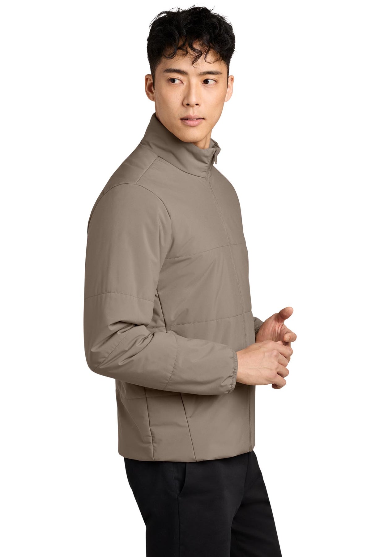 Mercer+Mettle® Men's Brookline Quilted Jacket - Warm Taupe