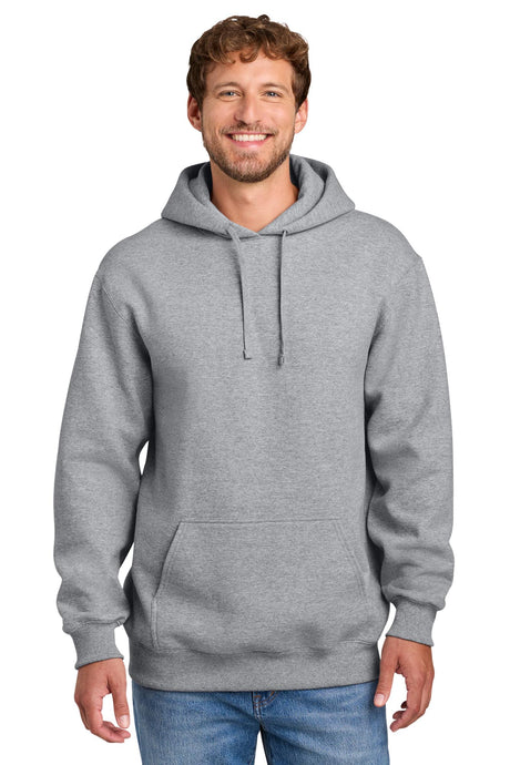 Port & Co® Men's Foundation Fleece Pullover Hooded Sweatshirt - Athletic Heather