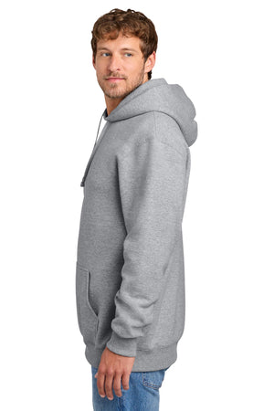 Port & Co® Men's Foundation Fleece Pullover Hooded Sweatshirt - Athletic Heather