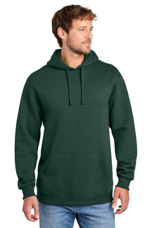 Port & Co® Men's Foundation Fleece Pullover Hooded Sweatshirt - Dark Green