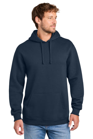 Port & Co® Men's Foundation Fleece Pullover Hooded Sweatshirt - Deep Navy