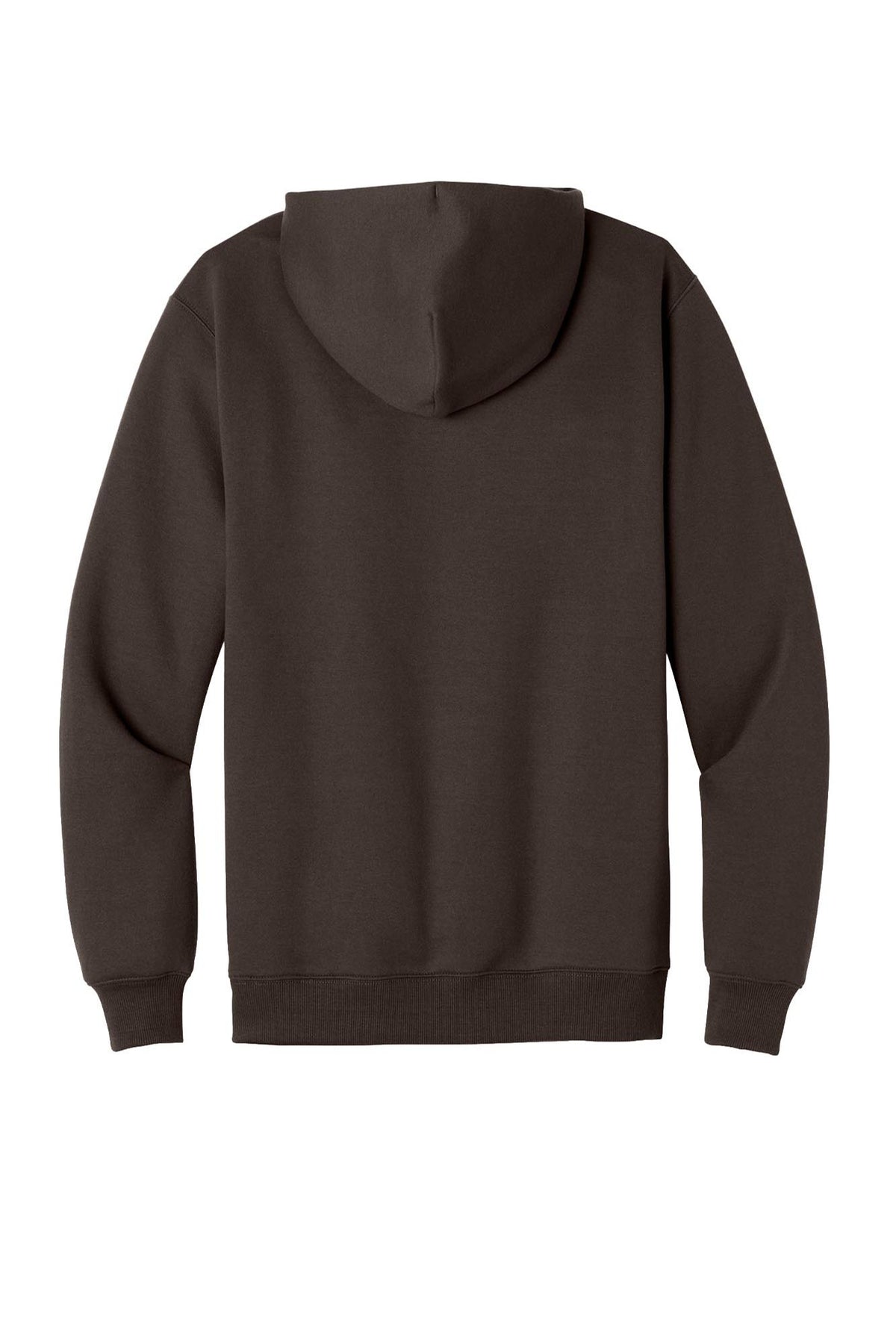 Port & Co® Men's Foundation Fleece Pullover Hooded Sweatshirt - Dark Chocolate Brown