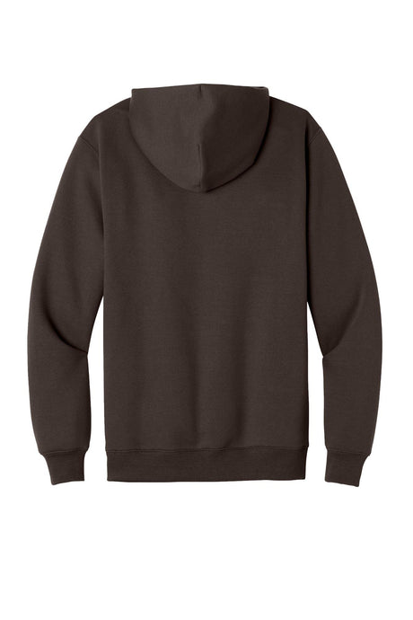 Port & Co® Men's Foundation Fleece Pullover Hooded Sweatshirt - Dark Chocolate Brown