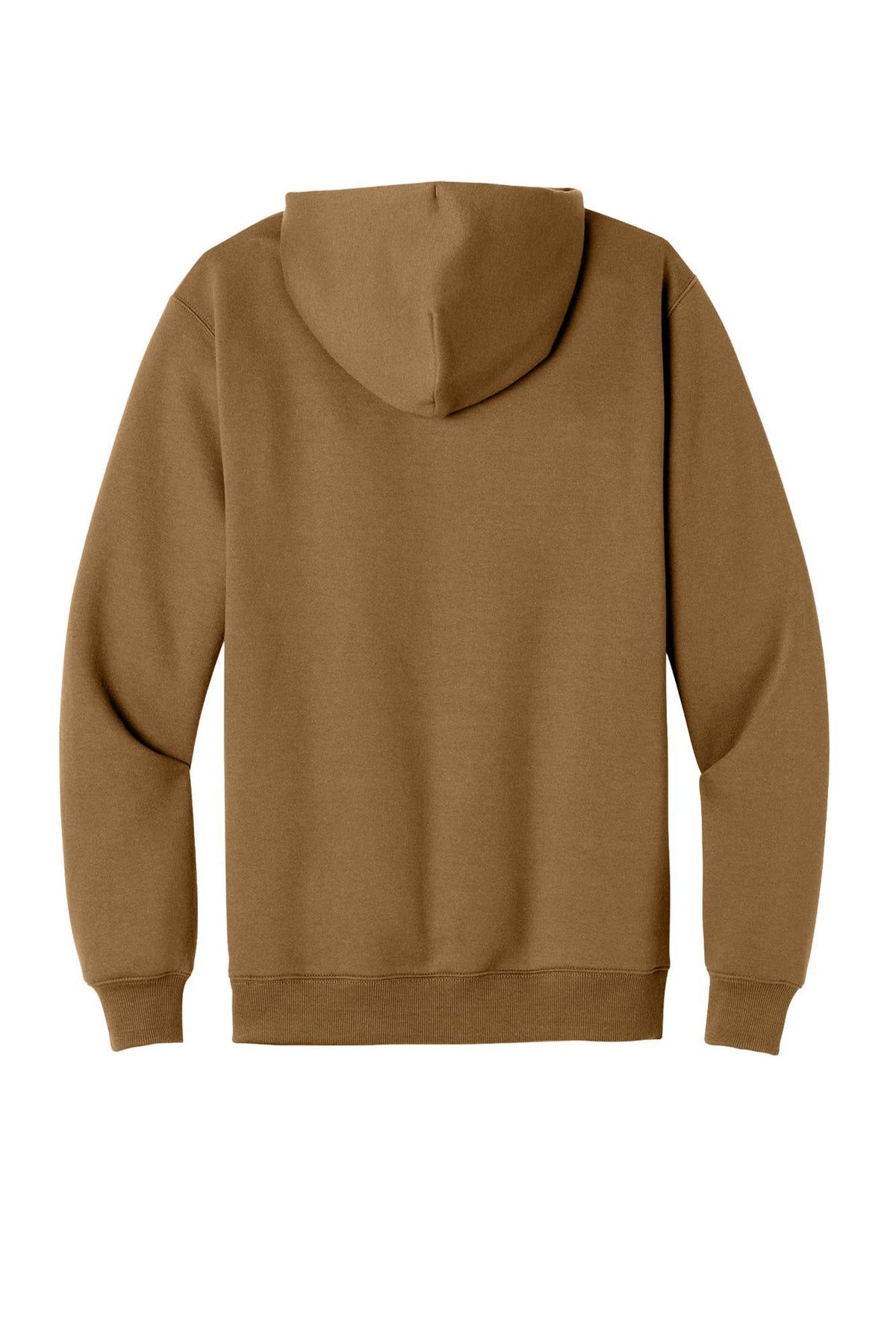 Port & Co® Men's Foundation Fleece Pullover Hooded Sweatshirt - Duck Brown