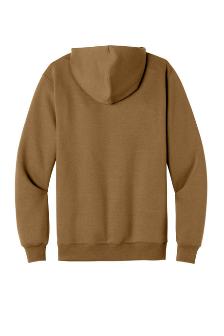 Port & Co® Men's Foundation Fleece Pullover Hooded Sweatshirt - Duck Brown