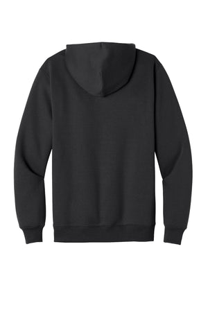 Port & Co® Men's Foundation Fleece Pullover Hooded Sweatshirt - Jet Black