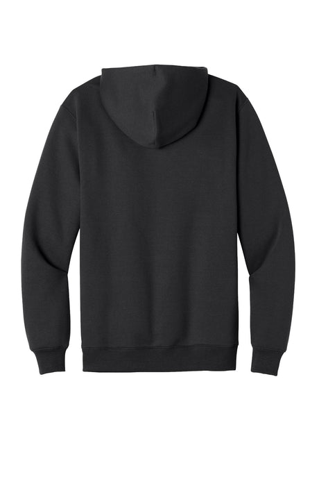 Port & Co® Men's Foundation Fleece Pullover Hooded Sweatshirt - Jet Black