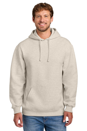 Port & Co® Men's Foundation Fleece Pullover Hooded Sweatshirt - Oat Heather
