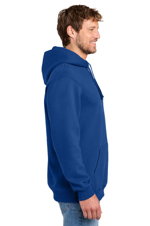Port & Co® Men's Foundation Fleece Pullover Hooded Sweatshirt - True Royal