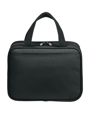 Port Authority® Matte Oxford Hanging Travel Case - Deep Black