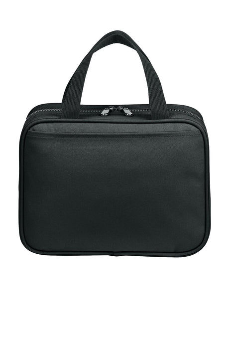 Port Authority® Matte Oxford Hanging Travel Case - Deep Black