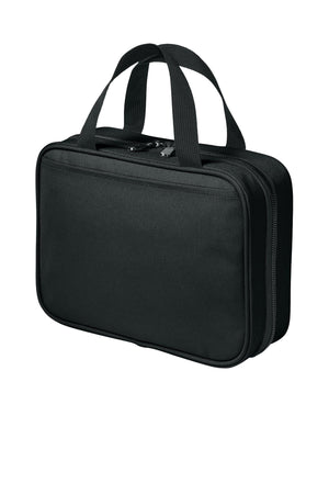 Port Authority® Matte Oxford Hanging Travel Case - Deep Black