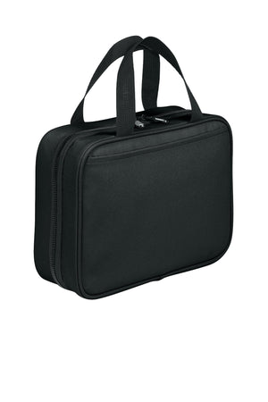 Port Authority® Matte Oxford Hanging Travel Case - Deep Black