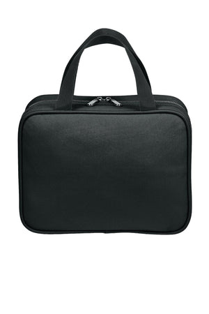 Port Authority® Matte Oxford Hanging Travel Case - Deep Black