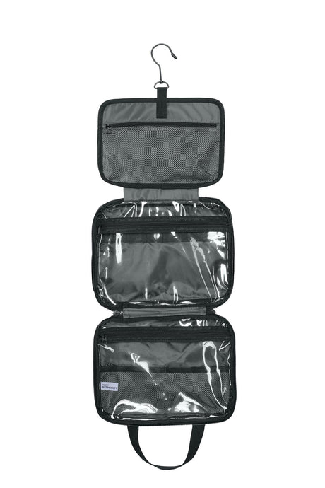Port Authority® Matte Oxford Hanging Travel Case - Deep Black