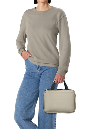 Port Authority® Matte Oxford Hanging Travel Case - Sahara