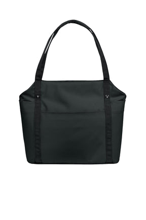 Port Authority® Matte Oxford Tote - Deep Black