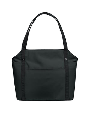 Port Authority® Matte Oxford Tote - Deep Black