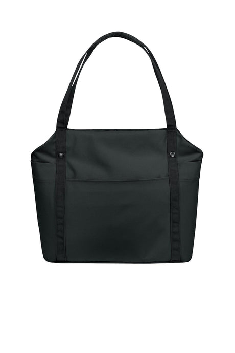 Port Authority® Matte Oxford Tote - Deep Black