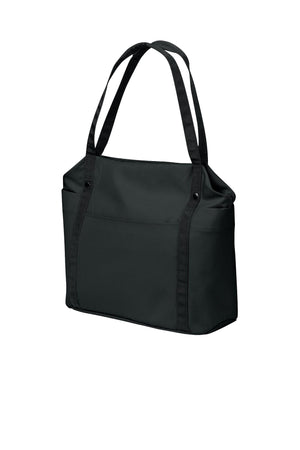 Port Authority® Matte Oxford Tote - Deep Black