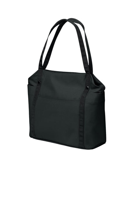 Port Authority® Matte Oxford Tote - Deep Black