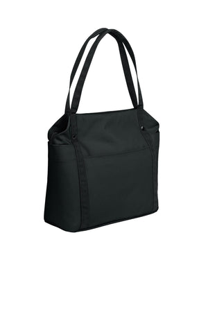Port Authority® Matte Oxford Tote - Deep Black