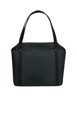 Port Authority® Matte Oxford Tote - Deep Black