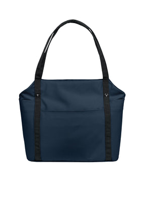 Port Authority® Matte Oxford Tote - River Blue Navy