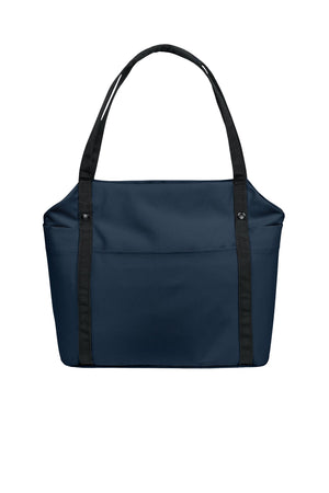 Port Authority® Matte Oxford Tote - River Blue Navy