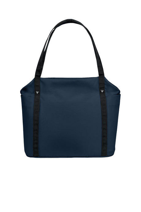 Port Authority® Matte Oxford Tote - River Blue Navy