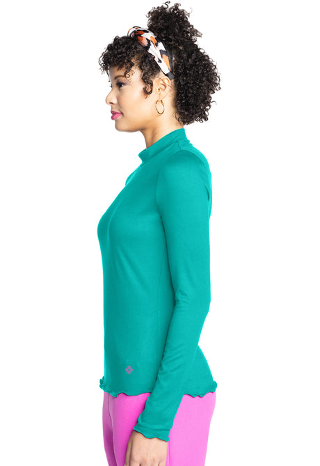 Long Sleeve Lettuce Edge Underscrub