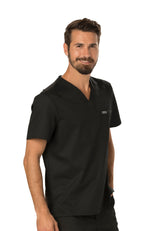 Cherokee Workwear Revolution Men's 1-Pocket Tuckable V-Neck Top