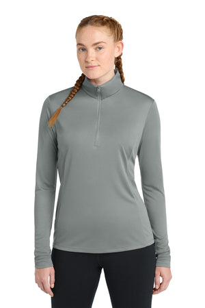 Sport-Tek® Women’s PosiCharge® Competitor™ 1/4-Zip Pullover - Grey Concrete