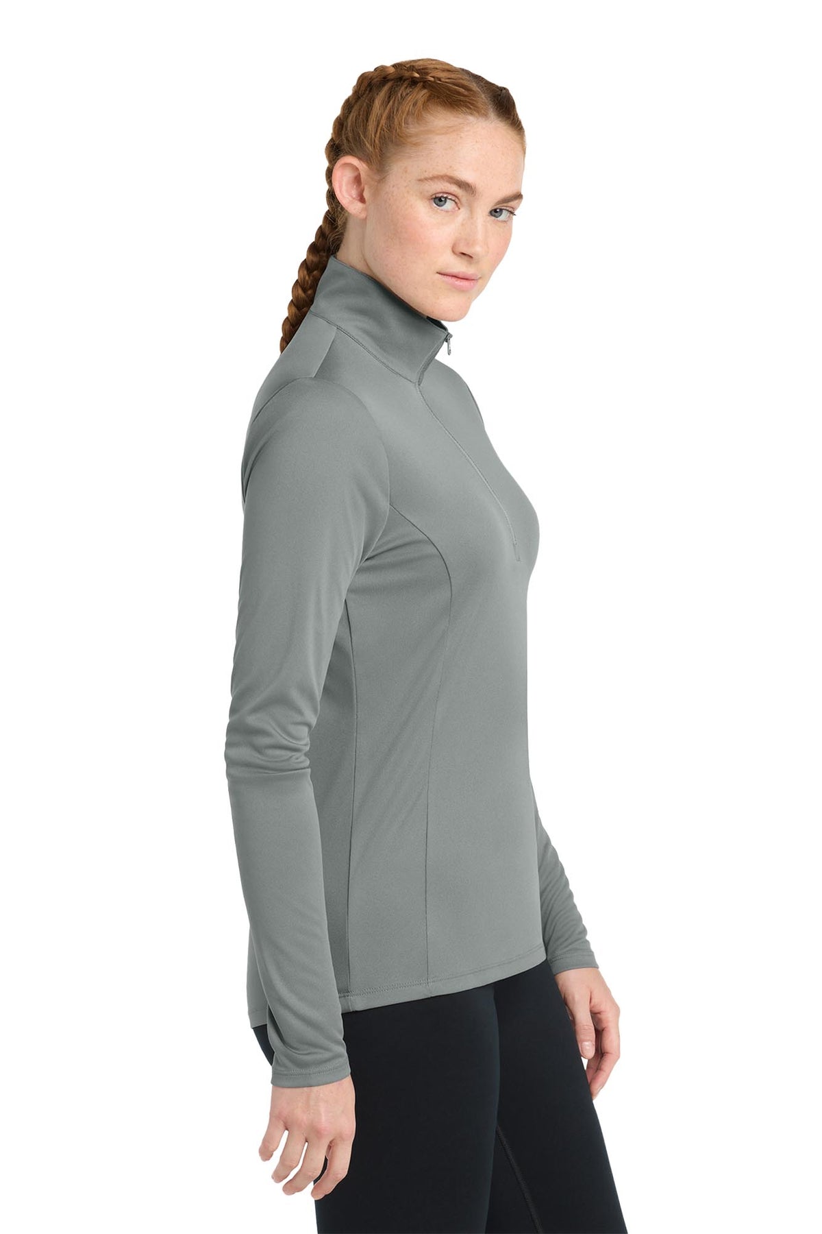 Sport-Tek® Women’s PosiCharge® Competitor™ 1/4-Zip Pullover - Grey Concrete