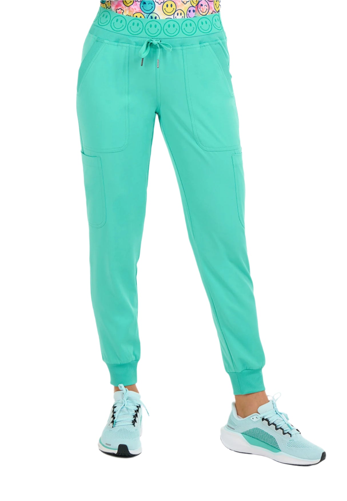 Zavaté Apparel Women's Bowen 2-Pocket Petite Smile Cargo Jogger Pant