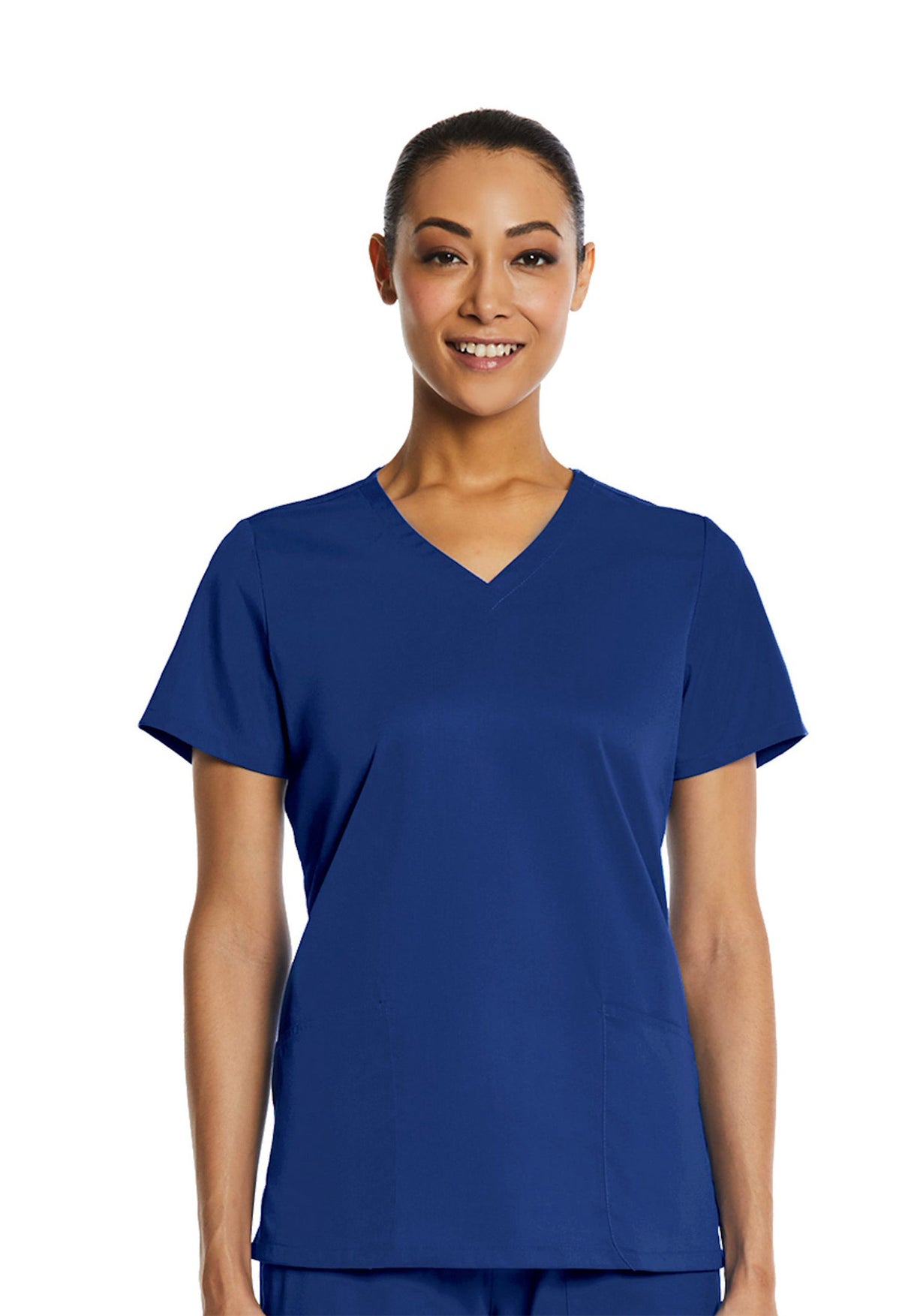 Elements Originals Women's Basic 2-Pocket V-Neck Scrub Top