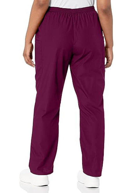 Cherokee Workwear Originals Women's Natural Rise 4-Pocket Petite Tapered Pull-On Cargo Pant