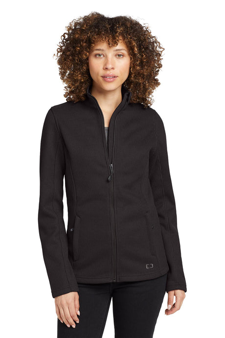 OGIO® Women’s Grit Fleece Jacket - Blacktop