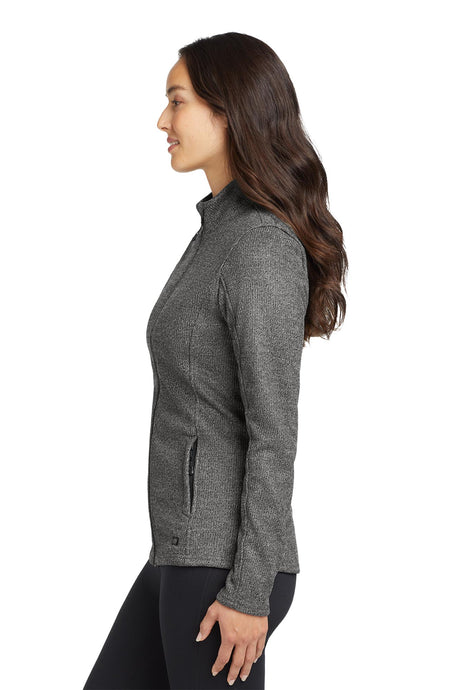 OGIO® Women’s Grit Fleece Jacket - Diesel Grey Heather