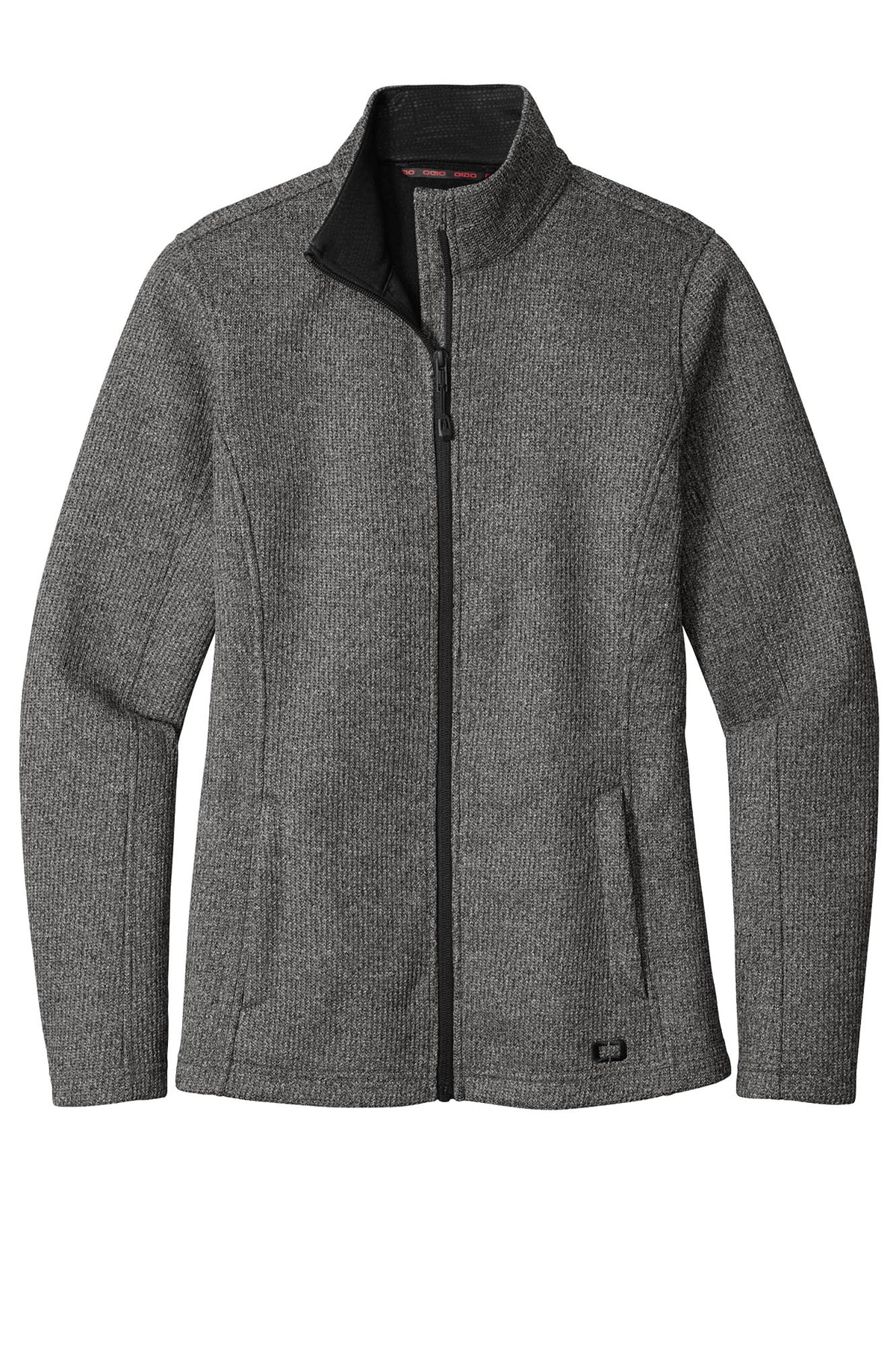 OGIO® Women’s Grit Fleece Jacket - Diesel Grey Heather
