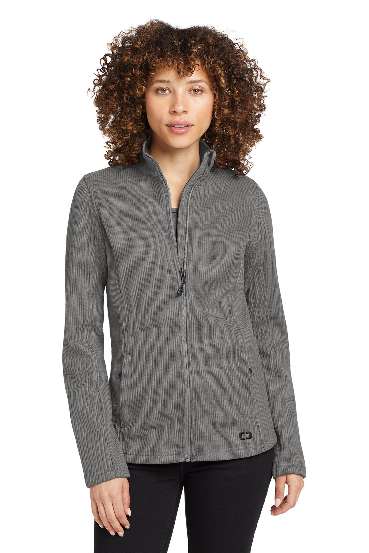OGIO® Women’s Grit Fleece Jacket - Gear Grey