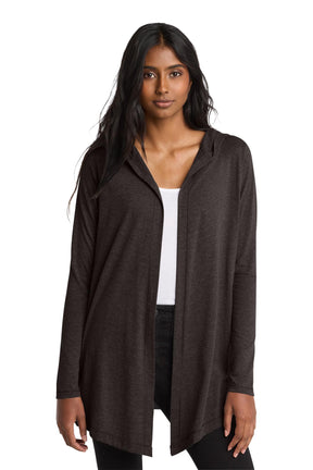 District® Women’s Perfect Tri® Hooded Cardigan - Black Frost