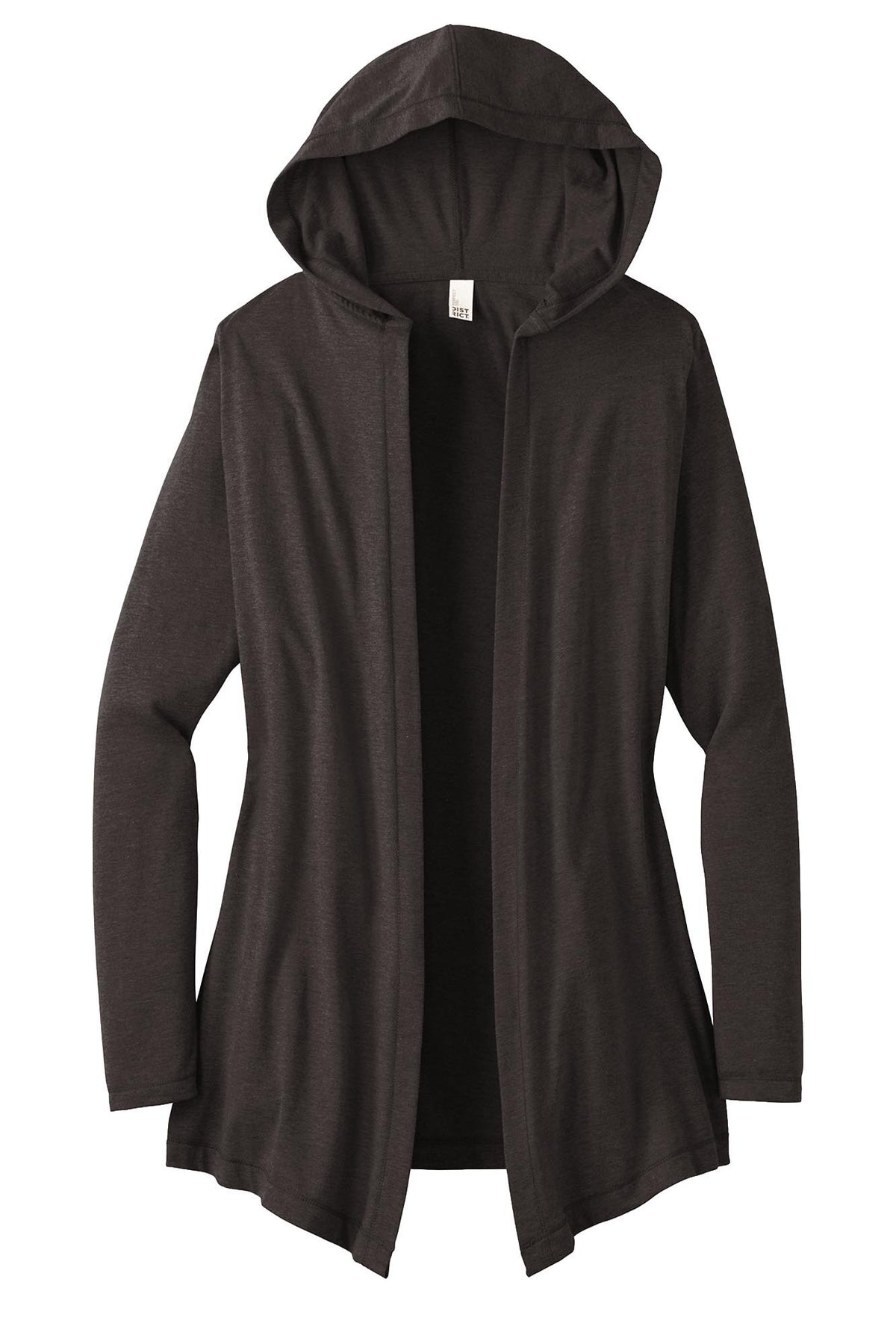 District® Women’s Perfect Tri® Hooded Cardigan - Black Frost