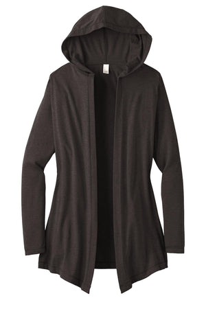 District® Women’s Perfect Tri® Hooded Cardigan - Black Frost