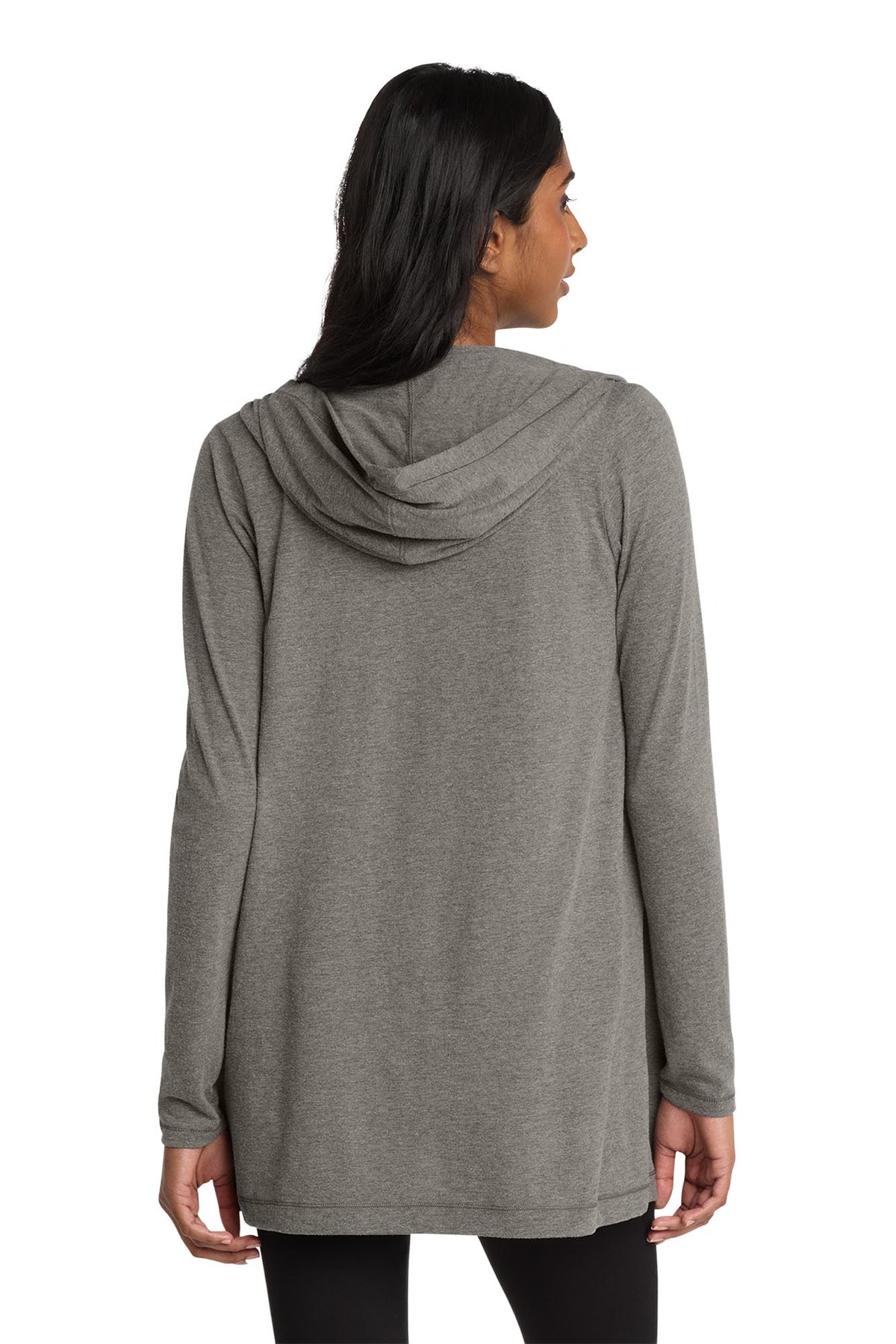 District® Women’s Perfect Tri® Hooded Cardigan - Grey Frost